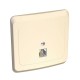Этюд Кремовый С/У Розетка телефонная 1-ая  TELC-001K  SE