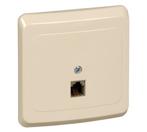 Этюд Кремовый С/У Розетка телефонная 1-ая  TELC-001K  SE