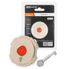 Кнопка SOS шампань, "Байкал"   SQ1819-0509  TDM