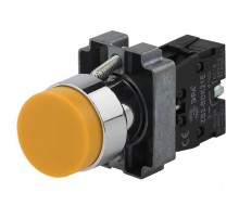 Кнопка управления LAY5-BL51 без подсветки желтая 1з (20/200/6000)  Б0045674  ЭРА