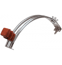 Держатель проводника круглого 6-8 мм для конька коричневый, оцинк.91031Ezetek