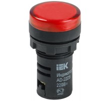 Лампа AD22DS(LED)матрица d22мм красный 230В    BLS10-ADDS-230-K04  IEK