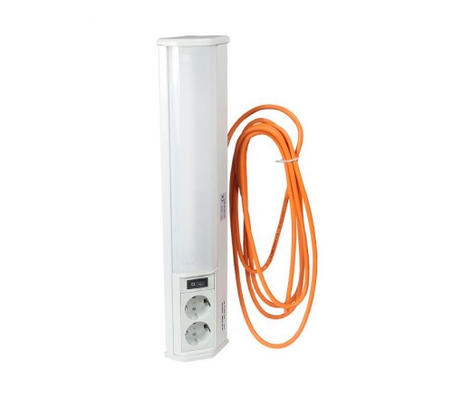 Светильник люминисцентный 8 Вт, с 2-мя розетками, 220 В  306605  КЭАЗ