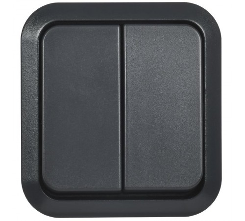 TORS Выключ. двухкл. прох. 10А IP55 TS125 графит  TS-V22-0-10-55-K53  IEK