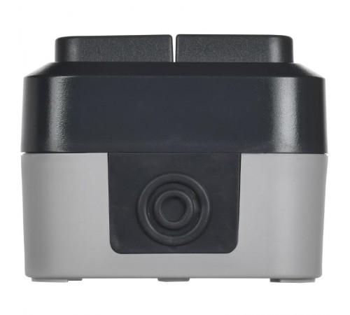 TORS Выключ. двухкл. прох. 10А IP55 TS125 графит  TS-V22-0-10-55-K53  IEK