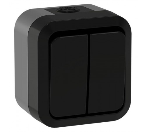 TORS Выключ. двухкл. прох. 10А IP55 TS125 графит  TS-V22-0-10-55-K53  IEK