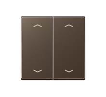 Клавиша для KNX кнопки, 2 группы, символы стрелки; дюропласт; мокка  A102PMO  Jung