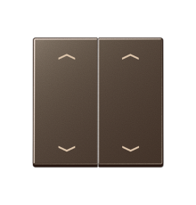 Клавиша для KNX кнопки, 2 группы, символы стрелки; дюропласт; мокка  A102PMO  Jung