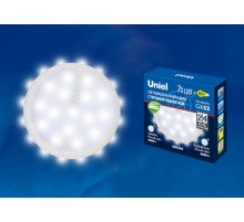 Лампа светодиодная LED-GX53-7W/4000K+4000K/GX53/PR PLB02WH LED, призма. 4000K Торцевая подсветка, 4000K  UL-00006498  Uniel