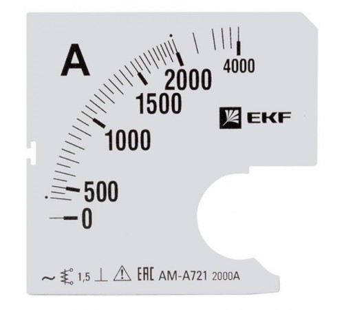 Шкала сменная для A721 2000/5А-1,5 EKF PROxima  s-a721-2000  EKF