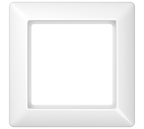 Рамка для вертикальной и горизонтальной установки, 1 пост; дюропласт; белый; AS500  AS581WW  Jung