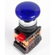 Кнопка AELA22 "Грибок" синий d22мм неон/240В 1з+1р   BBG20-AELA-K07  GENERICA