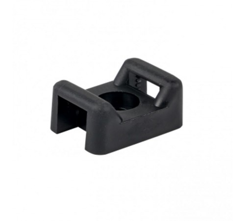 Площадка под хомуты (22x16) с монтажным отверстием М4 чёрная (100шт.) PROxima  pmo-22-16-b  EKF