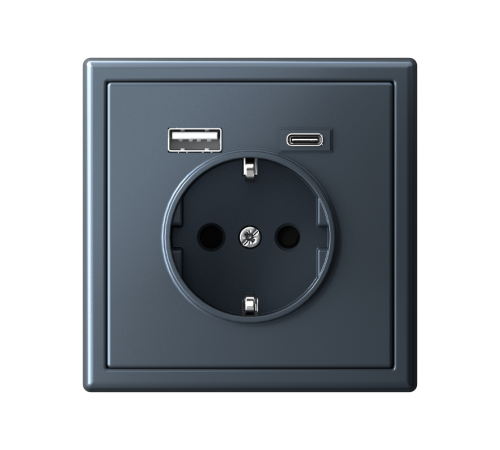 ArtGallery Грифель Розетка 16А с 2 USB A+C, 5В/2,4А/3,0А, 2х5В/1,5А, механизм  GAL000732  SE