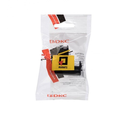 USB 2.0 розетка "Черный квадрат" Avanti модульная, тип А-А, 1 мод  4402401  DKC