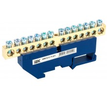 Шина N "ноль" на DIN-изоляторе ШНИ-8х12-14-Д-С  YNN10-812-14D-K07  IEK