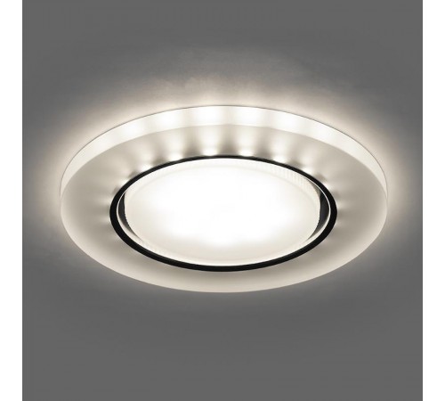 Светильник потолочный встраиваемый под лампу GX53 CD5020 20LED*2835 SMD 4000K, 15W GX53, без лампы, белый матовый круг  32659  FERON