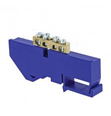 Шина "0" N 63.04 изолятор на DIN-рейку (латунь) EKF PROxima  sn0-63-04-d  EKF