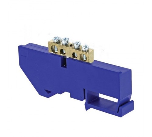 Шина "0" N 63.04 изолятор на DIN-рейку (латунь) EKF PROxima  sn0-63-04-d  EKF