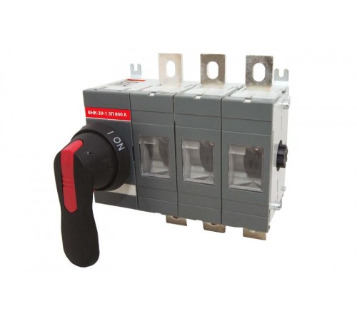 Рубильник ВНК-39-1 3П 800А с установленной фронтальной ручкой управления  SQ0744-0007  TDM