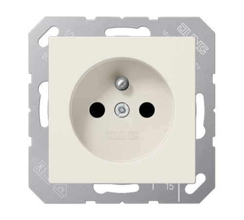 Розетка франко-бельгийской системы; слоновая кость, защита от детей  A1520FKI  Jung