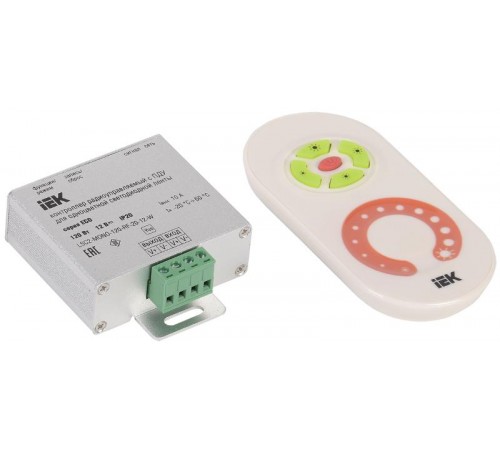 Контроллер с ПДУ радио MONO 1 канал 12В 10А 120Вт белый  LSC1-MONO-120-RF-20-12-W  IEK