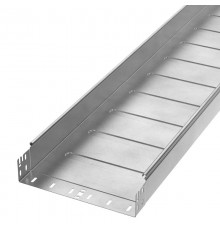 Лоток неперфорированный Профи INOX (AISI 304) 300х80x3000 (1,0 мм) (6 м/уп)  PR16.14005  Промрукав