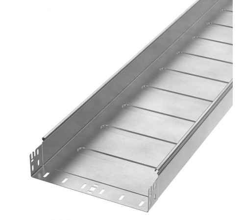 Лоток неперфорированный Профи INOX (AISI 304) 300х80x3000 (1,0 мм) (6 м/уп)  PR16.14005  Промрукав