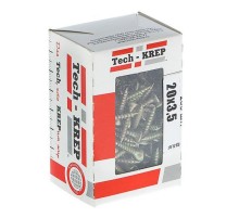 Саморезы универсальные 20х3,5 мм (200 шт) желтые - коробка с окном ( 0,18 кг)  102232  Tech-KREP