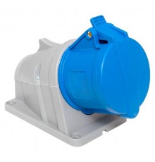 Розетка стационарная наружная 123 2Р+РЕ 32А 220В IP44 EKF PROXIMA  ps-123-32-220-PRO  EKF