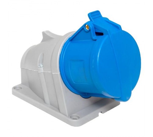 Розетка стационарная наружная 123 2Р+РЕ 32А 220В IP44 EKF PROXIMA  ps-123-32-220-PRO  EKF