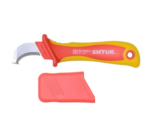 Нож для снятия изоляции с пяткой 1000В VDE, SHTOK  376546  КЭАЗ