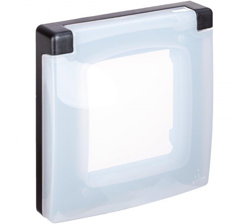 Inspiria Антрацит Рамка с защитной крышкой IP44  673923  Legrand