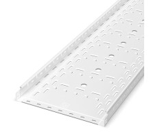 Лоток перфорированный Стандарт 400х50х3000 (1,0 мм) RAL 9003 (6 м/уп)  PR16.10333  Промрукав