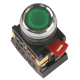 Кнопка ABLF-22 зеленый d22мм неон/240В 1з+1р   BBT10-ABLF-K06  GENERICA