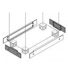 Фланец цоколя фронт./бок.W/D=300мм (2шт)1STQ007050A0000  ABB