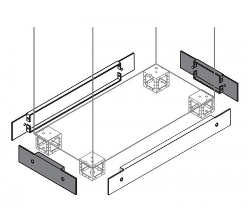 Фланец цоколя фронт./бок.W/D=300мм (2шт)1STQ007050A0000  ABB