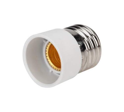 Переходник цокольный E27-E14 белый  11-8813  REXANT