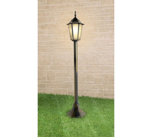 Светильник садово-парковый на столбе 1014F черное золото (GL 1014F)  a035746  Elektrostandard