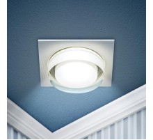 Светильник встраиваемый декоративный DK108 WH MR16 GU5.3 белый  Б0058398  ЭРА