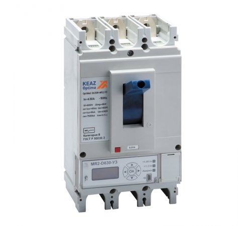 Выключатель автоматический OptiMat D630H-MR2-ОМ4-РЕГ 255730  КЭАЗ