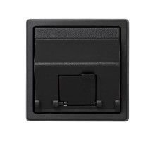 Simon 73 Адаптер для 1 коннектора RJ45 (KEYSTONE, AMP, Brand-Rex, KRONE), наклонное подключение, S73 Loft, гр  73085-62  Simon