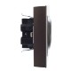 BRITE Розетка 2-ая с заземлением со шторками 16А в сборе РСш12-3-БрТБ темная бронза  BR-R24-16-K45-F  IEK