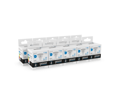Лампа светодиодная Elementary MR16 11W 850lm 6500K GU5.3 LED 1/10/100  13531  Gauss