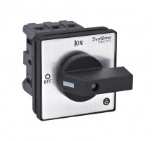 Выключатель-Разъединитель 3P 25A IP20 с чёрной рукояткой на дверцу 4 винтами  MSD25320B  SE