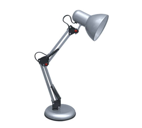 Светильник настольный под лампу СНО-15С на основании 60Вт E27 СЕРЕБРО (коробка)  4690612012926  IN HOME