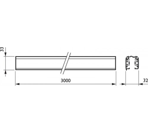 Шинопровод осветительный RCS750 3C L3000 ALU  910500188615  Philips