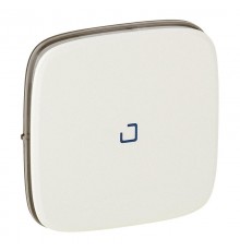 Valena ALLURE Жемчуг Клавиша 1-ая с подсветкой/индикацией (голубая линза в центре)  755089  Legrand