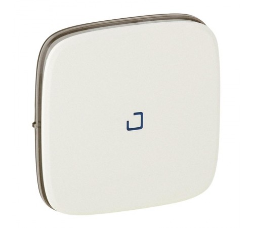 Valena ALLURE Жемчуг Клавиша 1-ая с подсветкой/индикацией (голубая линза в центре)  755089  Legrand