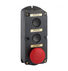 Пост кнопочный ПКЕ 212-3-У3-IP40 (красный гриб)   150751  КЭАЗ